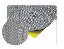 Самоклейний бітумний звукоізолювальний матеріал — із шаром алюмінію 500х500 мм АРР 050903