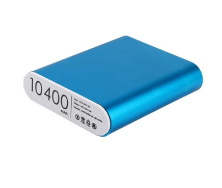 Корпус для Xiaomi Power Bank 4x18650 1A Type-C лазурний