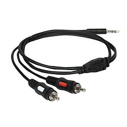 Мультимедійний кабель Atcom Mini -Jack 3,5 мм (м) -2xrca (m) 0,8 м