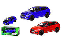 Машина металлическая WELLY, 24070W, 1:25 JAGUAR F-PACE, откр.двери, капот, 2 цвета,р-р игруш.18.5*7.5