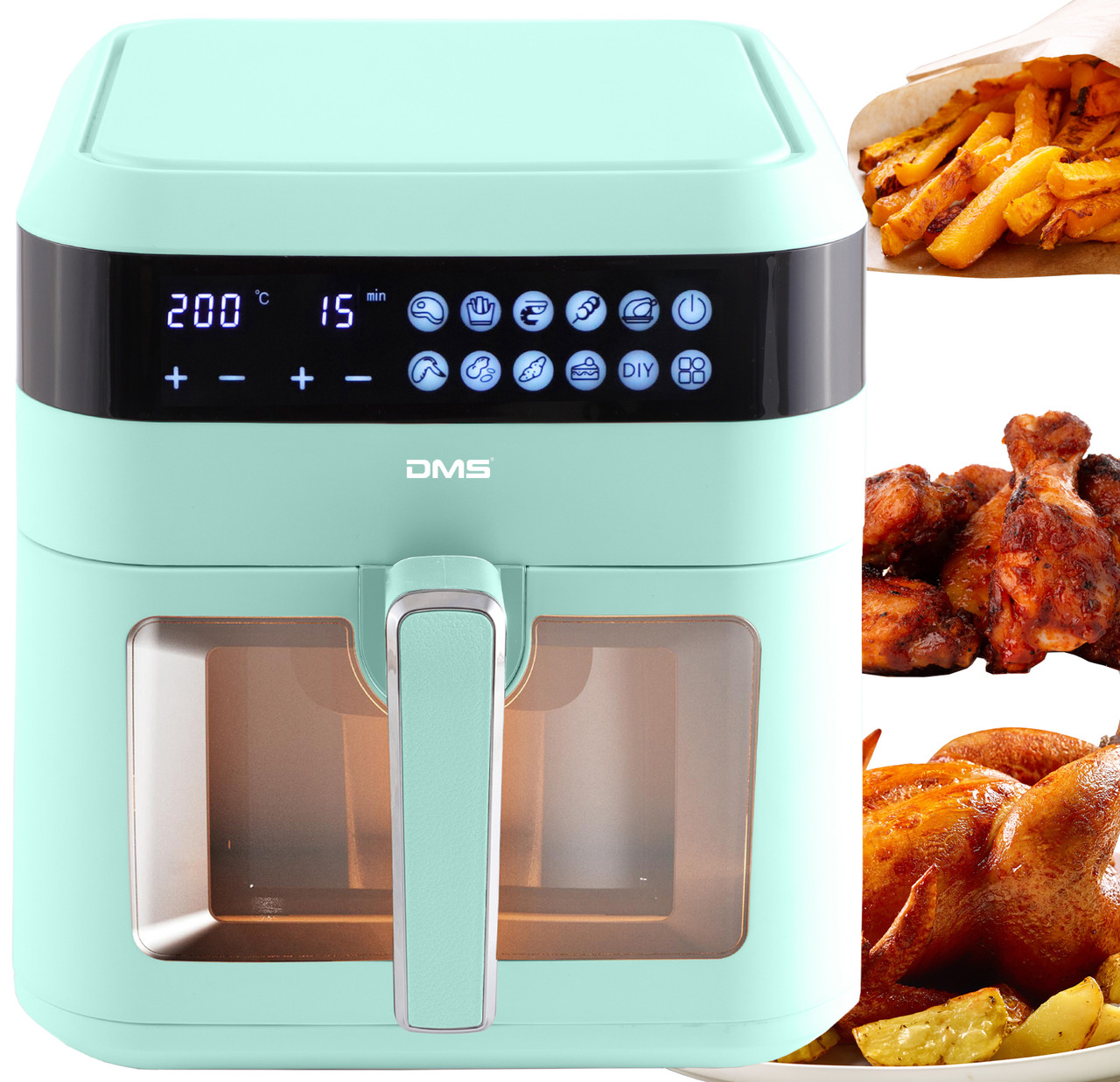 Аерофритурниця мультипіч DMS HFG-7G XXL Mint 1800 Вт