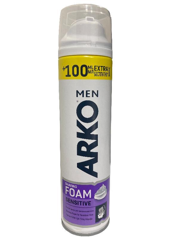 Піна для гоління для чутливої шкіри ARKO Extra Sensitive 300 мл, фото 1