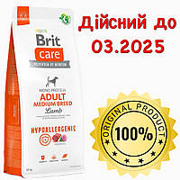 Brit Care Adult Medium Breed Lamb and Rice12кг Брит Кеа корм для собак середніх порід