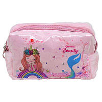 Косметичка дитяча пухнаста пенал "Beauty" (рожевий) MIC (K12102)