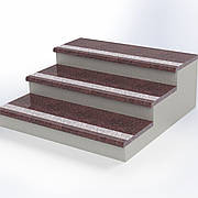 Сходи з Токівського граніту з однією термополосою 1000×300×20