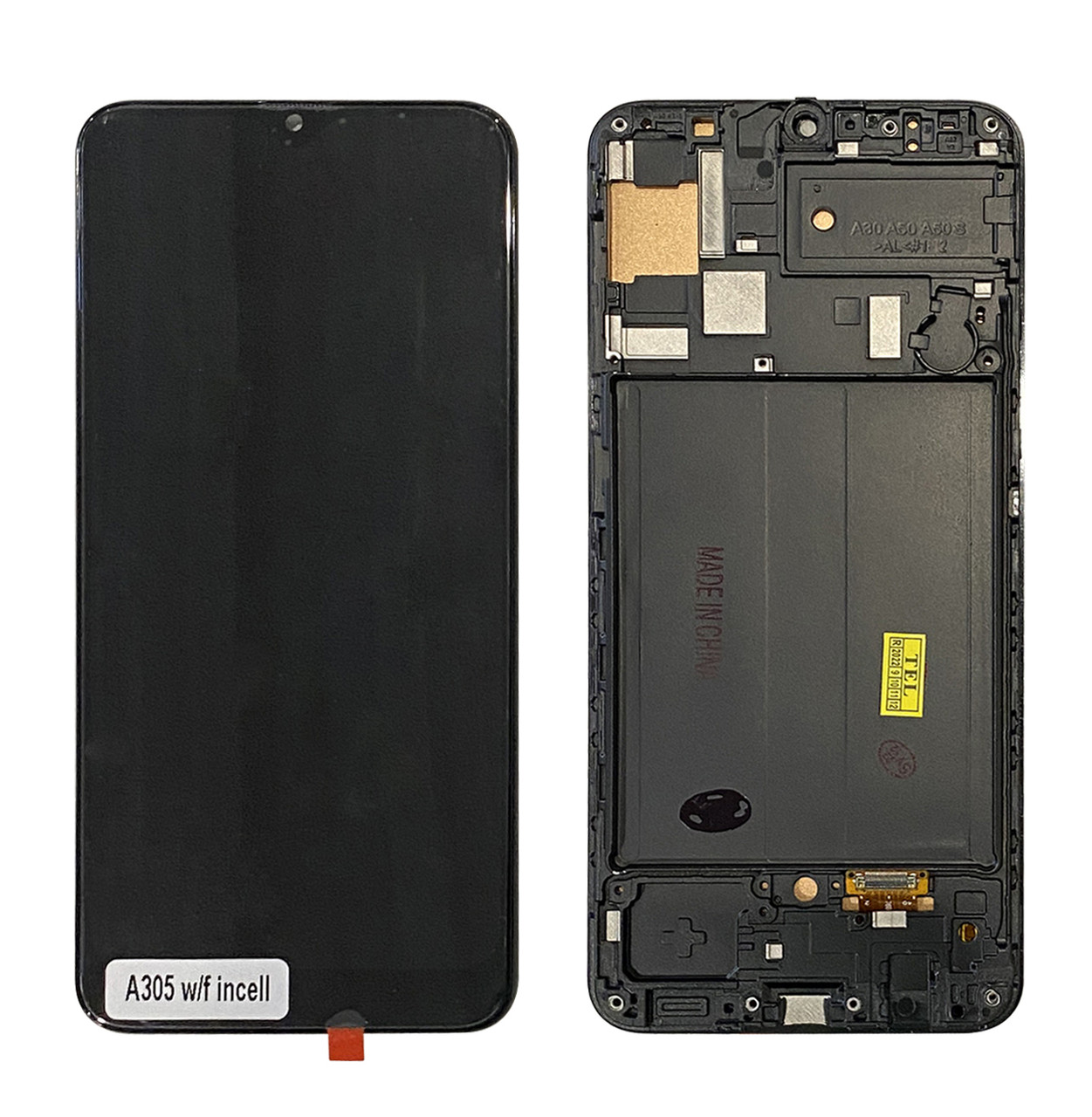 Дисплейний модуль (екран) для Samsung A305 Galaxy A30 (2019) Чорний INCELL CHINA SERVICE PACK з рамкою
