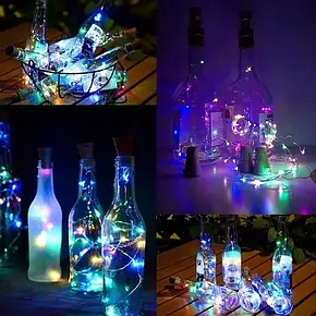 Світлодіодна гірлянда нитка Роса на батарейках 10 м мультик, Гірлянда роса 100 Led 10 м, фото 3