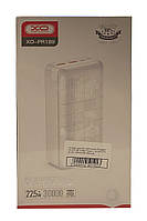 Універсальна мобільна батарея XO PR189 2 USB + Type-C QC&PD3.0 22.5 W 30000 mAh (Білий)
