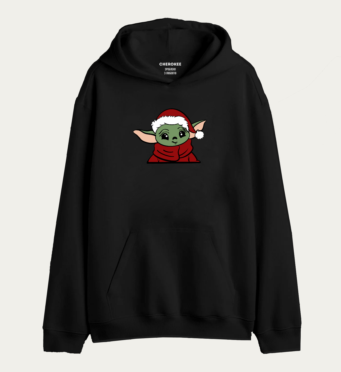 Толстовка з дизайном на подарунок "Christmas Yoda"