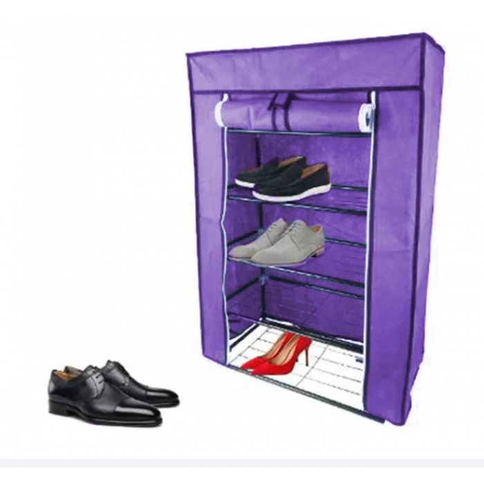 Стелаж тканинний для зберігання взуття Combination Shoe Frame 60X30X90 Фіолетовий