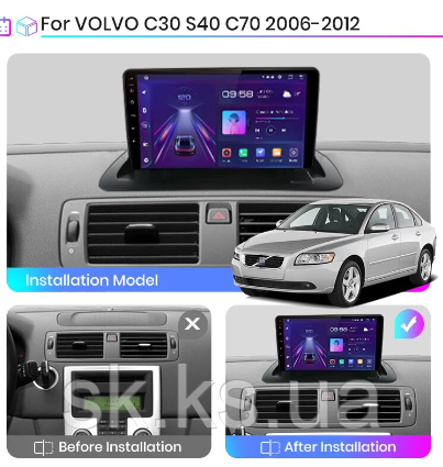 Junsun 4G Android магнітола для Volvo S40 II 2 C30 1 C70 2 2004 - 2013
