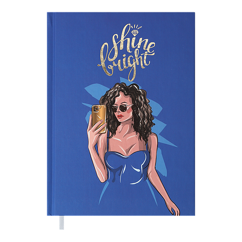 Щоденник недат WOMEN A5 синій, фото 1