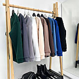 Жіночий Батник на флісі з принтом Серце | Теплий світшот м'який | Худі оверсайз, тринитка | Норма та Батал, фото 6