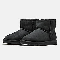 Зимові Черевики UGG Classic Mini Black / Уггі Класик Міні Чорні, фото 4