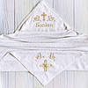 Набір для хрещення: іменна крижма, пара серветок і мішечок для першого локона, фото 9