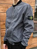 STONE ISLAND Ветровка серый цвет мужская Осень / Весна