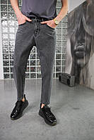 Мужские классические джинсы серые удобные повседневные свободные джинсы хорошего качества LOV 34"