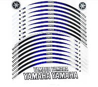 Наклейки на обід колеса WM Yamaha Flag Blue