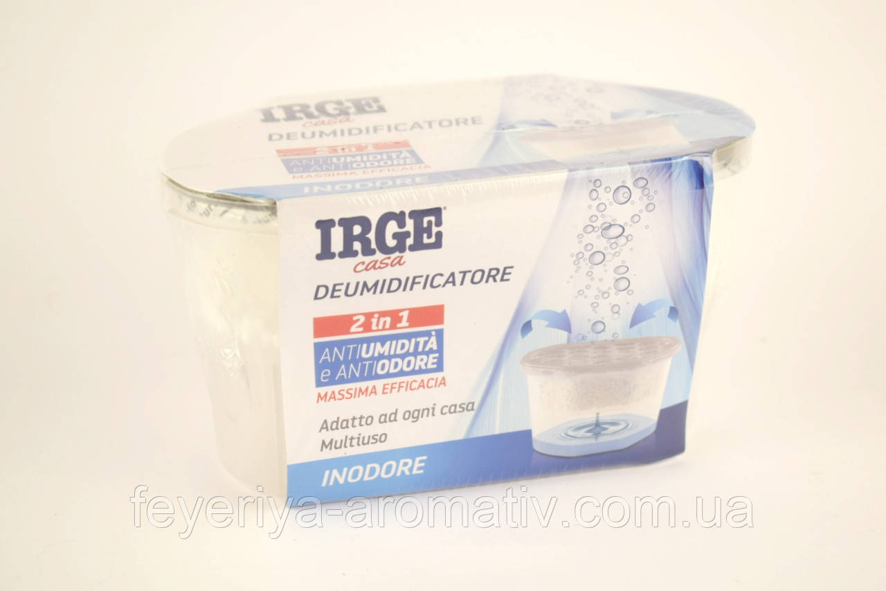 Поглинач вологи та запаху Irge 2 in 1 Inodore 400 мл Італія