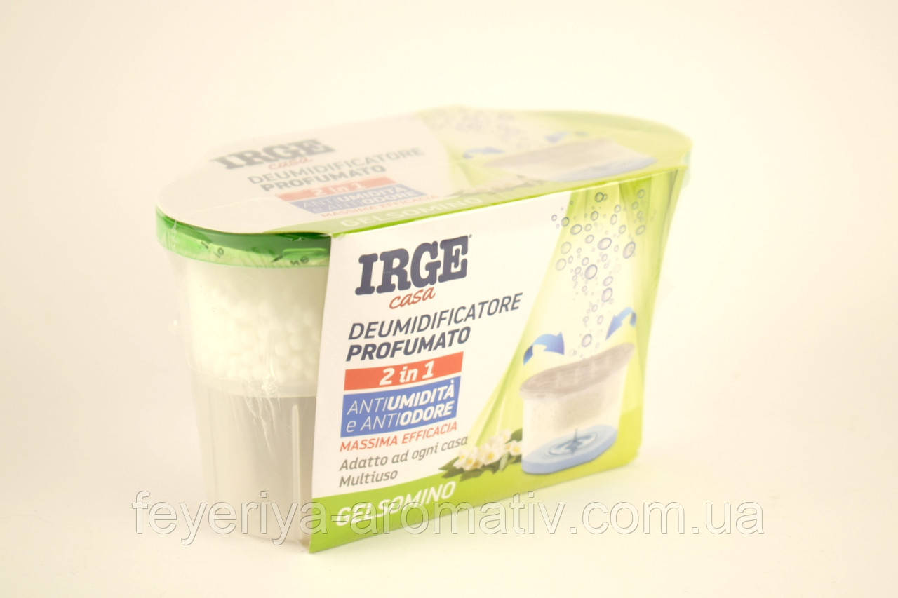 Поглинач вологи та запаху з ароматом жасмину Irge 2 in 1 400 мл Італія