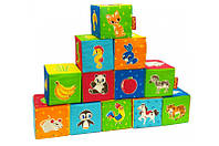 Набор игрушечных мягких кубиков "Зверюшки" MC090601-04