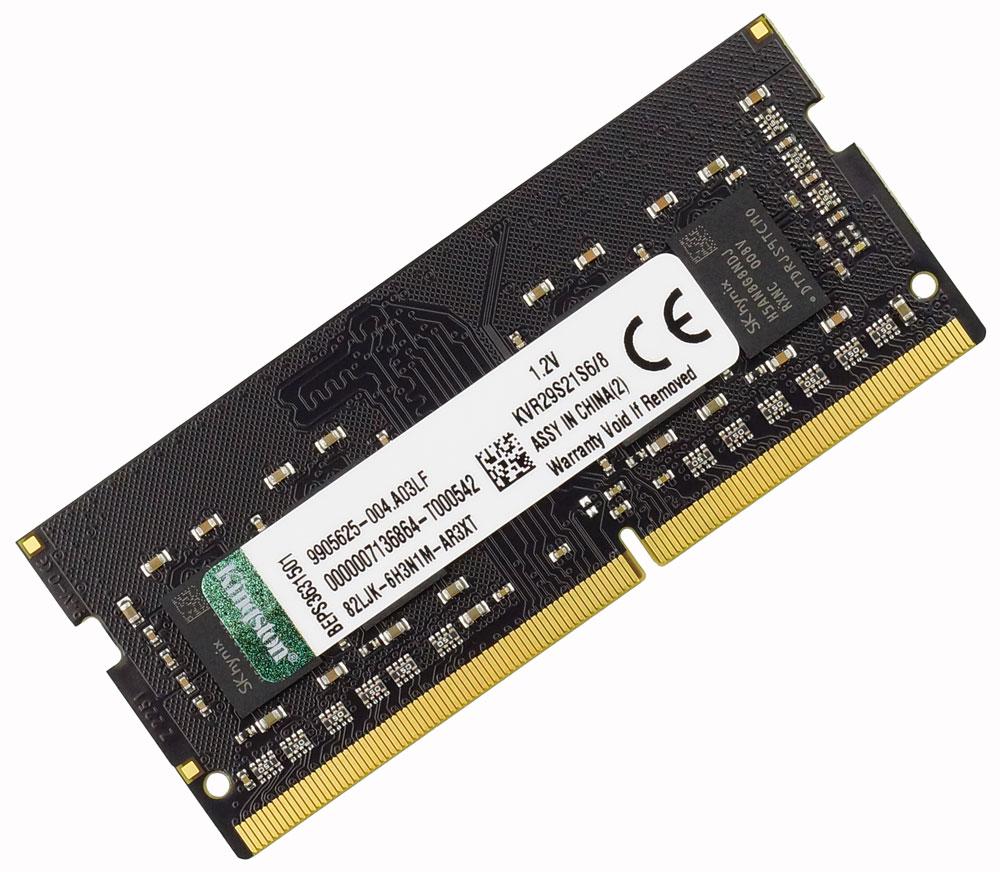 Оперативна пам'ять DDR4 2933 8 GB для ноутбука SODIMM (PC4-23400) — 2933MHz CL21 1.2V KVR29S21S6/8