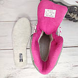 Дитячі підліткові зимові термо черевики на мембрані на дівчинку B>ermo білі розмір 36, фото 6