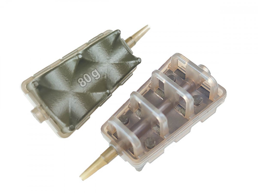 Годівниця Флет Річка з грунтозачепами 80г