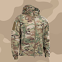M-Tac куртка на флисе Soft Shell MC / Водоотталкивающая куртка/ Военная куртка/зимняя мужская куртка 2XL