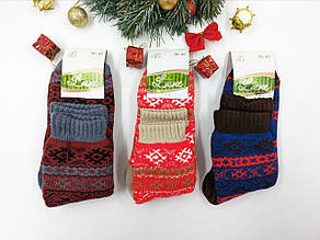 Жіночі теплі товсті шкарпетки махрові Житомир Люкс  36-40 мікс кольорів 12 пар/уп