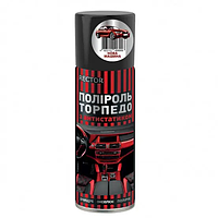 Поліроль RECTOR для "торпедо" нова машина в аер. пакованні 200 мл, Аерозоль поліроль для пластику салону авто