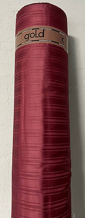 Бордовий однотонний Страйп-сатин мультисмужка 220 см рулон (50 м), щільна тканина 100% бавовна для пошиття постільної білизни, фото 2