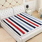 Електропростирадло односпальне 140Вт, 150х170см, YASAM, В різнокольорову смужку / Простирадло з електропідігрівом, фото 5