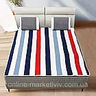 Електропростирадло односпальне 140Вт, 150х170см, YASAM, В різнокольорову смужку / Простирадло з електропідігрівом, фото 3