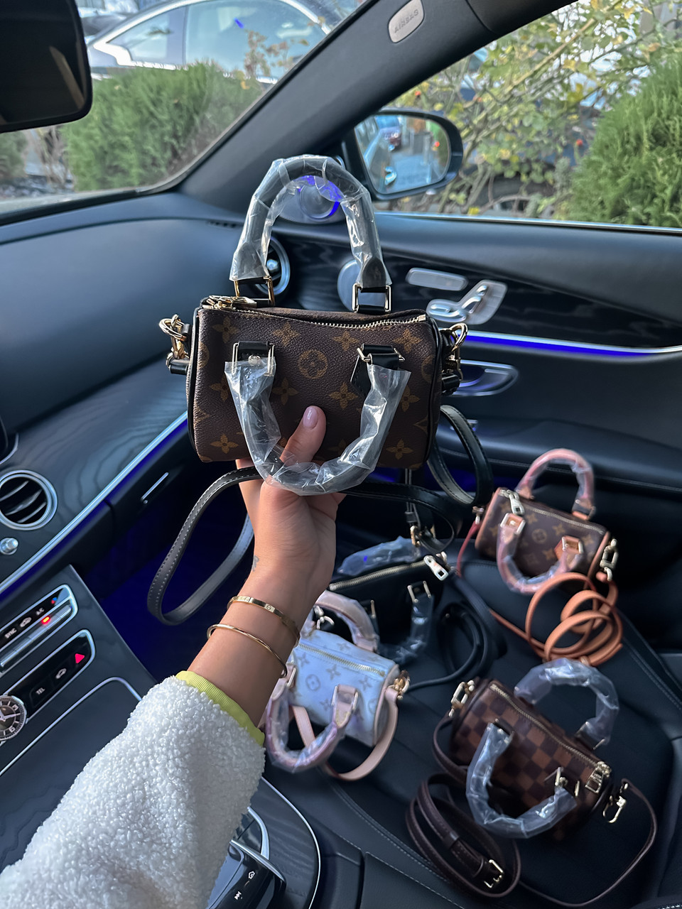 Жіноча сумка Луї Віттон коричнева Louis Vuitton Brown Speedy Mini