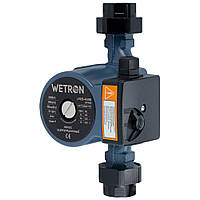 Насос циркуляційний 65Вт Hmax 4м Qmax 63 л/хв Ø 1 1/2" 180 мм + гайки Ø1" WETRON (774512)