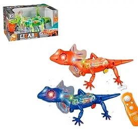 Ящірка на радіокеруванні (підсвічування, звуки, мелодія, ходить) ZR 2102