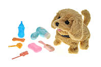 Мягкая интерактивная игрушка, MC-1055/1056, собачка в переноске-рюкзак аксуары р. 29,5*14*31,5см