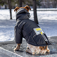 Зимняя теплая куртка для собак, парка на флисе с капюшоном, разные цвета, размеры для мелких и средних пород