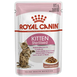 Вологий корм для стерилізованих кошенят Royal Canin (Роял Канін) Kitten Sterilised шматочки в соусі 85 г