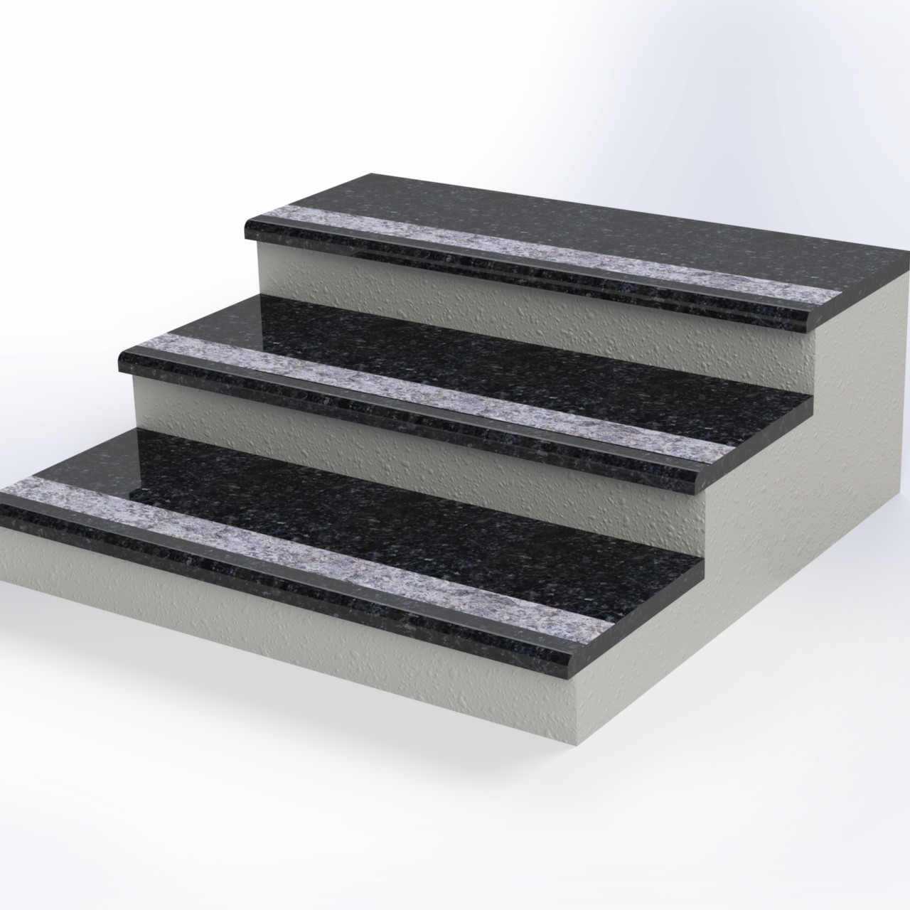 Сходи з лабрадориту з однією термополосою 1000×300×20, фото 1