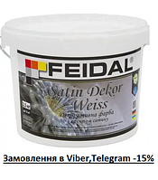 Feidal Декоративная краска Satin Dekor Weiss белый 2,5кг (Тонована)