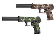 Игрушечный Пистолет H116/H116 на пульках 2 цвета. в коробке р.22,5*4,5*15 см