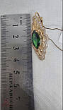 Золоті Сережки зі вставкою цирконій, фото 3