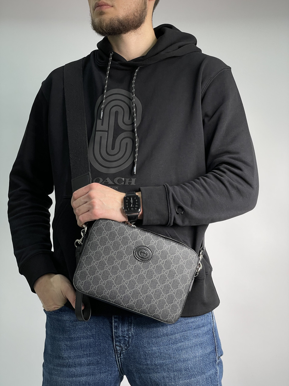 Чоловіча брендова сумка, фото 1