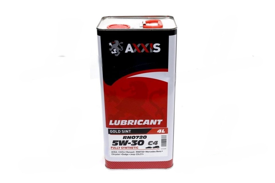 Масло моторн. AXXIS 5W-30 С4 RN0720 Gold Sint (Канистра 4л) 021350378, фото 1