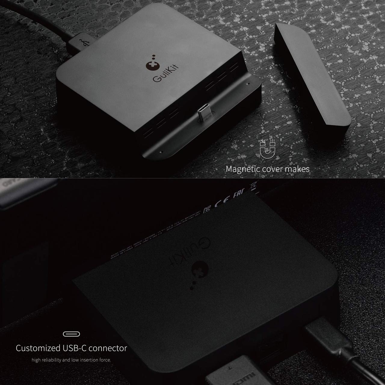 Док-станція GuliKit Switch, для Nintendo Switch із підставкою для зарядки USB-C PD - фото 5 - id-p2033009872