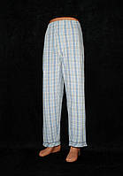 Мужские пижамные брюки в клетку хлопок/вискоза
