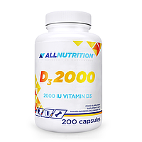 Вітамін Д3 Vitamin D3 2000 50mcg Allnutrition 200 капсул