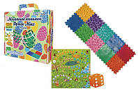 Масажний килимок Ортек Мікс Пазли 10 елементів із грою "Лісові пригоди" 9639, р. 1ел. 26*26см